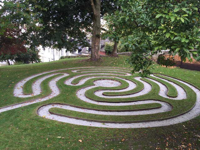 The new Labyrinth at Saint Fin Barre's Cathedral, Cork.