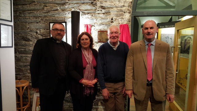 Canon Paul Willoughby and Tommy Hodges pictured with Chrissie O'Sullivan and Tadhg O'Sullivan, members of the Allihies Parish Co-Operative. 