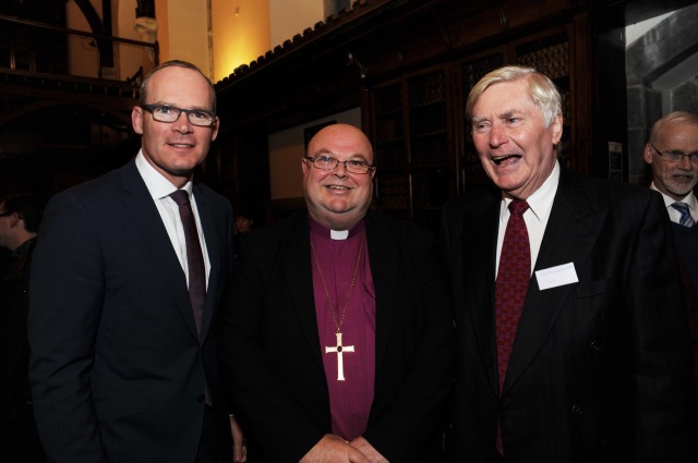 Photographed at the launch of Corks first Educate Together Secondary School (CETSS) which was officially launched at UCC were; Simon Coveney, TD; Bishop of Cork Dr. Paul Colton and Prof. Michael Mortell. Picture: Billy macGill